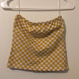 Checkered Tube Top🔥